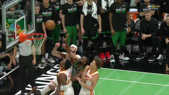 Onyeka Okongwu tips in go-ahead bucket to beat Celtics