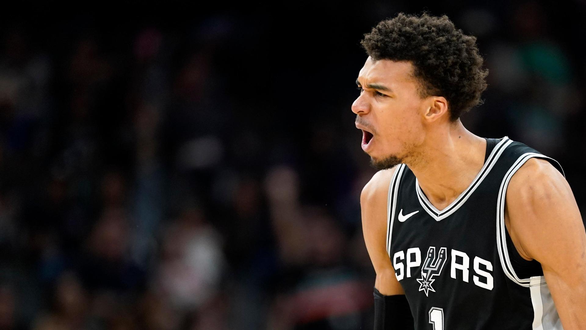 Victor Wembanyama becomes the fourth-youngest player in NBA history with 50 points, including eight 3s, as the Spurs outlast the Wizards.