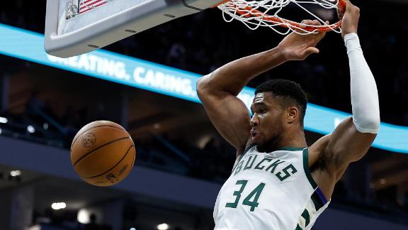 Giannis Antetokounmpo drops an NBA season-high 59 points to help the Bucks overcome an 18-point deficit and beat the Pistons in overtime.