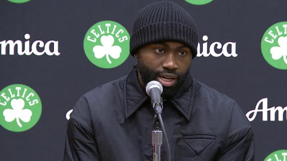 Jaylen Brown speaks about meeting Bill Nye after the Celtics' win vs. the Wizards.