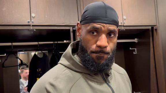 Lakers star LeBron James speaks to reporters about his recent slump and how he can snap out of it.