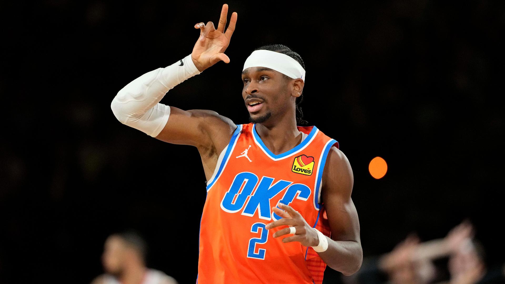 Shai Gilgeous-Alexander cooks the Rockets for 32 points to lead the Thunder to the NBA Cup final.
