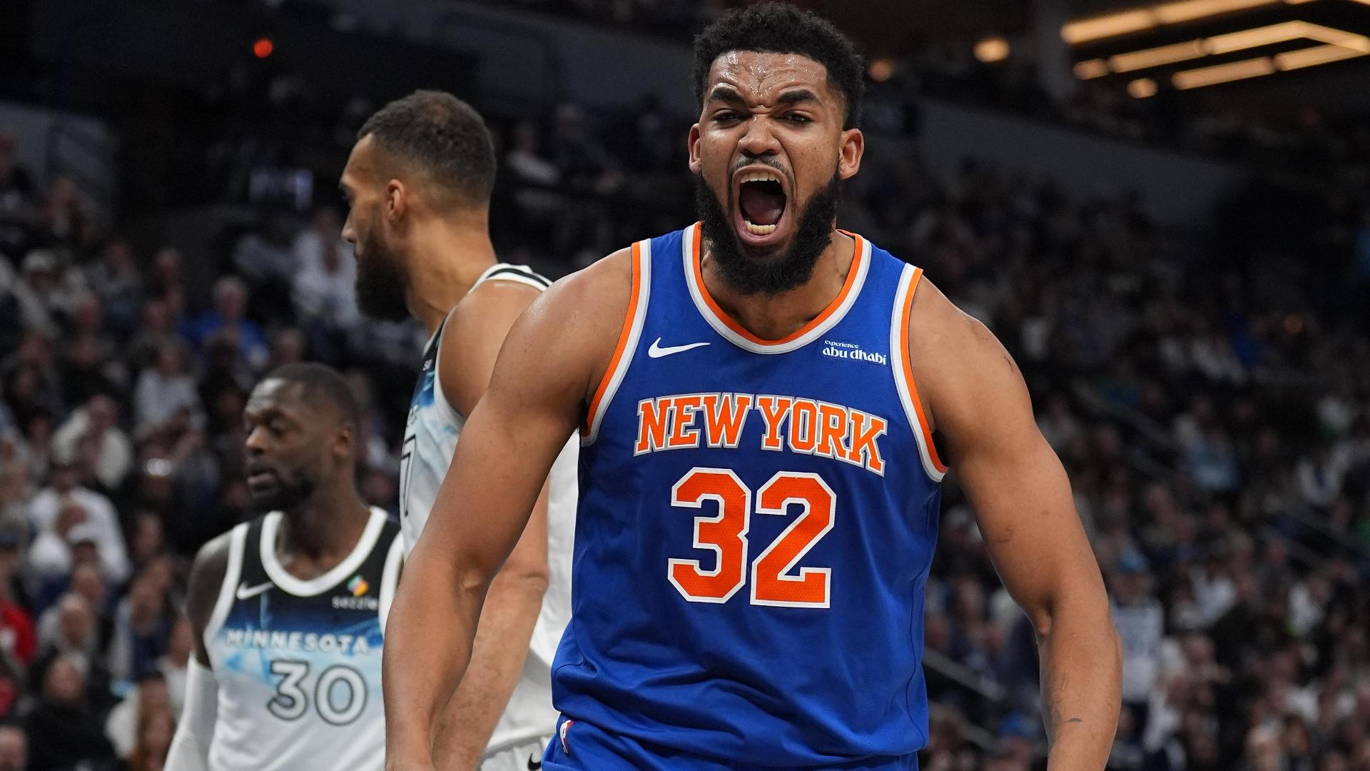 Karl-Anthony Towns shows who's boss in his return to Minnesota as he drops 32 points and 20 rebounds to lead the Knicks to a 133-107 win.