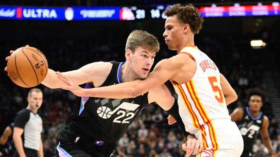 Dyson Daniels stuffs the box score with 16 points, six rebounds, seven assists, two steals and two blocks in the Atlanta Hawks' clutch win over the Utah Jazz.
