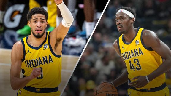 Tyrese Haliburton and Pascal Siakam each post 25-point double-doubles in the Pacers' win over the Warriors.