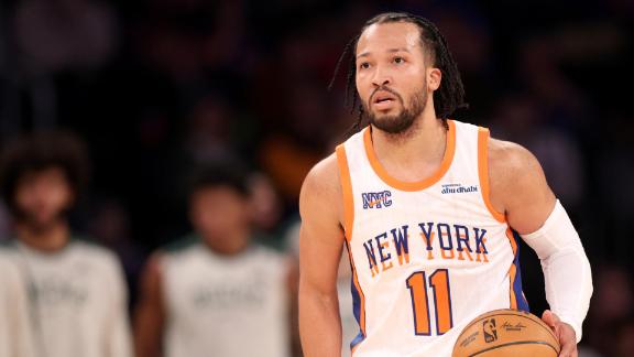 Knicks point guard Jalen Brunson finished the day with 44 points, 6 assists and 5 rebounds vs. the Milwaukee Bucks on Sunday.