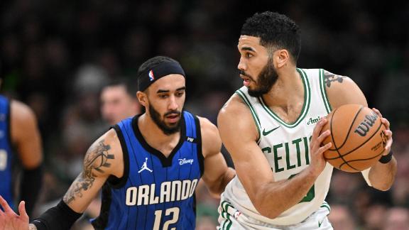 Jayson Tatum leads the charge with 30 points as the Celtics cruise to a dominant victory over the Magic.
