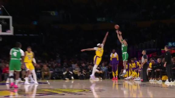 Jayson Tatum nails the 3 vs. Los Angeles Lakers