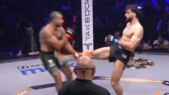 Haider Khan breaks Mostafa Nada's arm with kick in victory