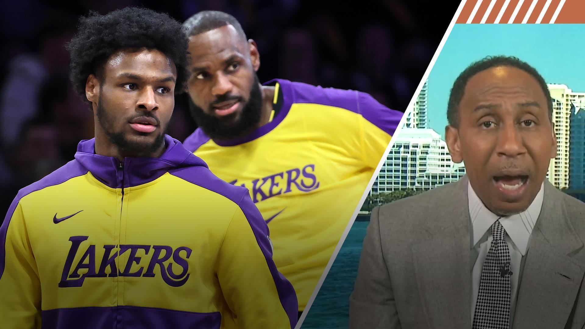 Stephen A. Smith makes a heartfelt plea to LeBron James to step in and keep Bronny James in the G League to prevent further embarrassment in the NBA.