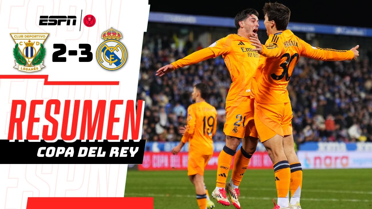 Real Madrid logró una victoria agónica ante Leganés y avanzó en la Copa ...