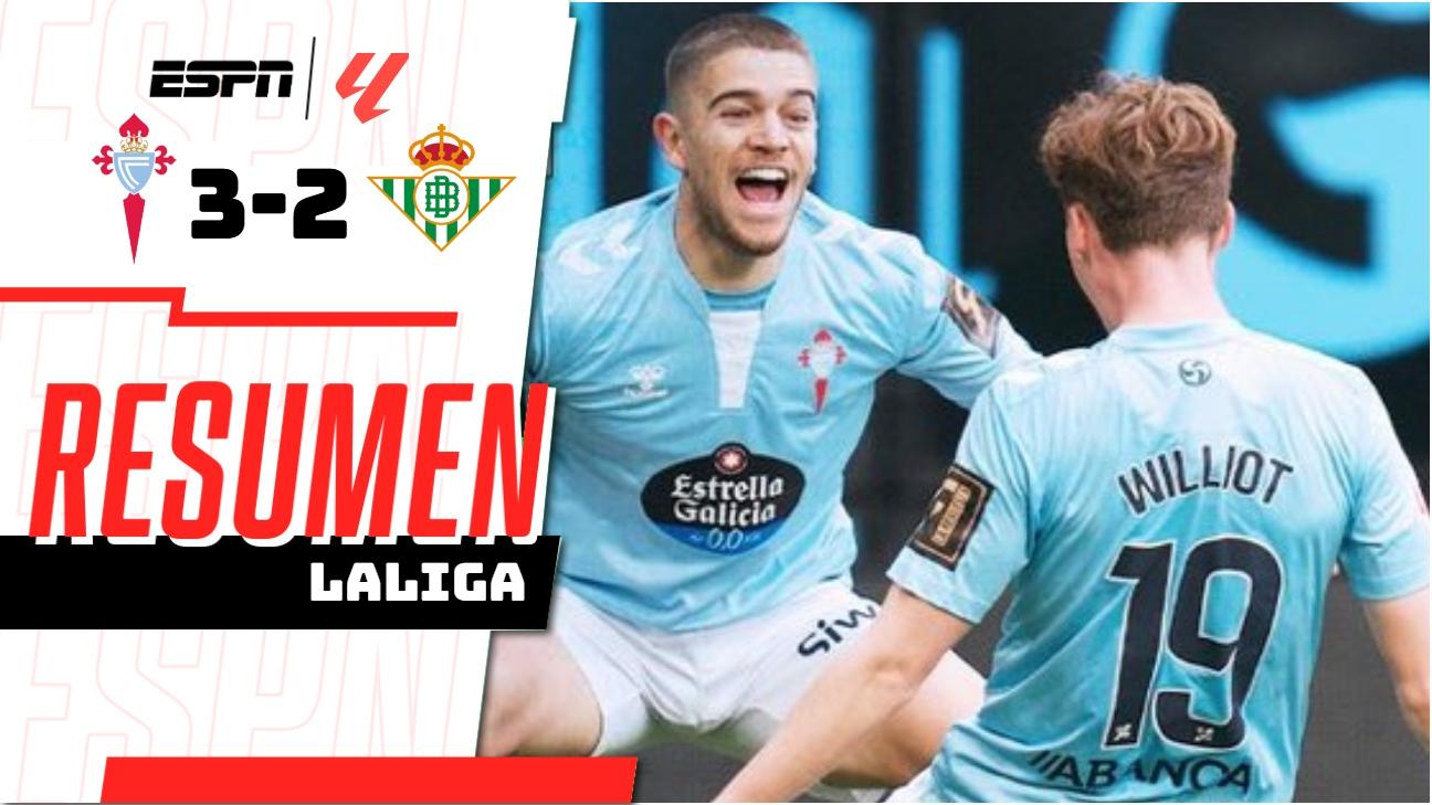 Gran remontada de Celta de Vigo ante Real Betis en la Jornada 23 - ESPN ...