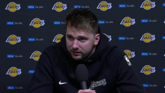 Luka Doncic says he felt rusty in the Lakers' loss to the Jazz and is looking to reset mentally during the break.