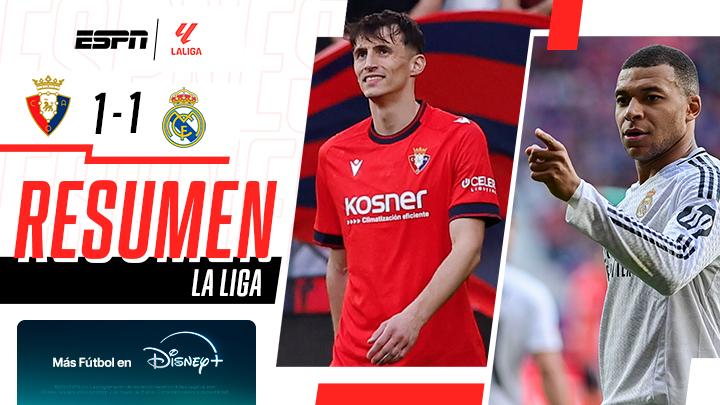 Real Madrid no pudo en su visita a Pamplona: fue 1 a 1 ante Osasuna ...