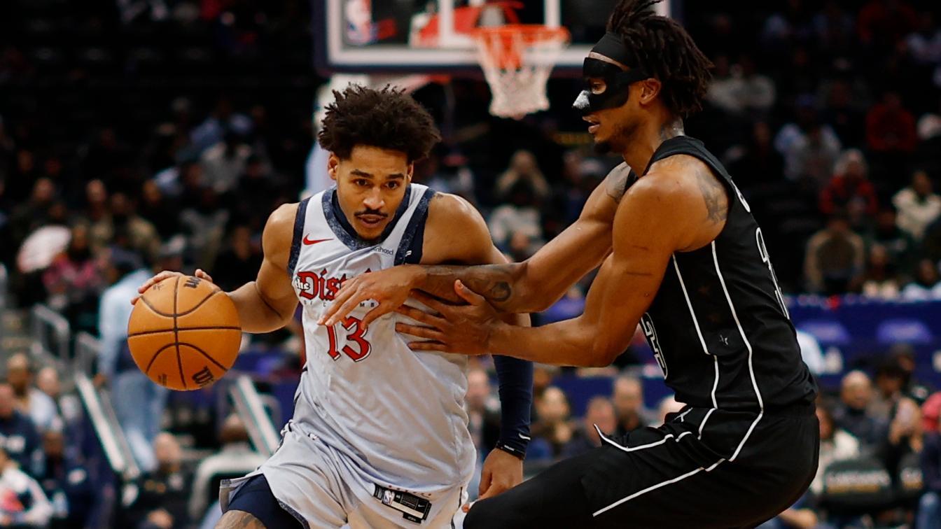 Jordan Poole scores 26 points as the Wizards defeat the Nets 107-99.
