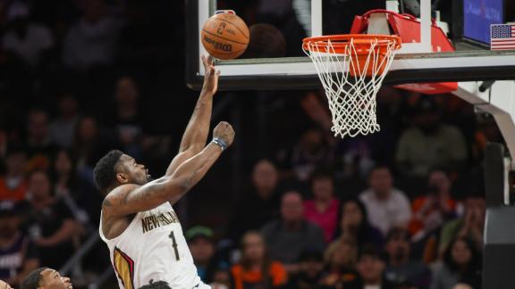 Zion Williamson notches the first triple-double of his career to lead the Pelicans to a 124-116 victory over the Suns.