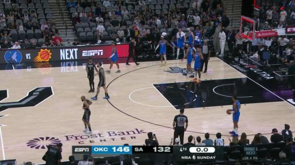 Oklahoma City Thunder vs. San Antonio Spurs: Game Highlights