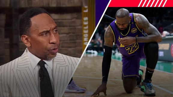 Stephen A. Smith discusses LeBron James exiting the game vs. the Celtics with a groin injury and what that means for the rest of the season.