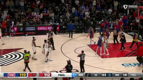 Detroit Pistons vs. Portland Trail Blazers: Game Highlights