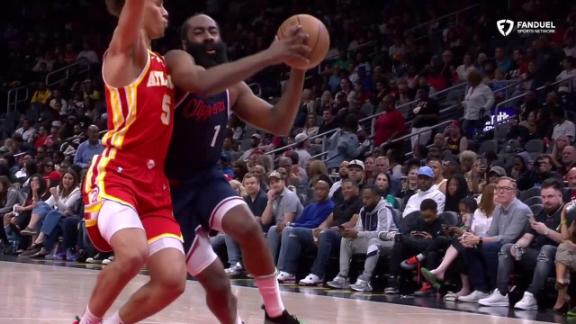 James Harden gets the hoop and the harm