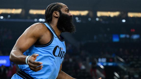 James Harden dominates with 31 points as the Clippers cruise past the Hornets.
