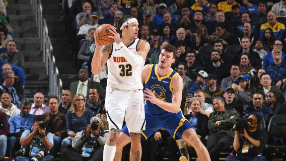 Aaron Gordon steps up big, dropping 38 points as Denver takes down Golden State without Nikola Jokić and Jamal Murray.
