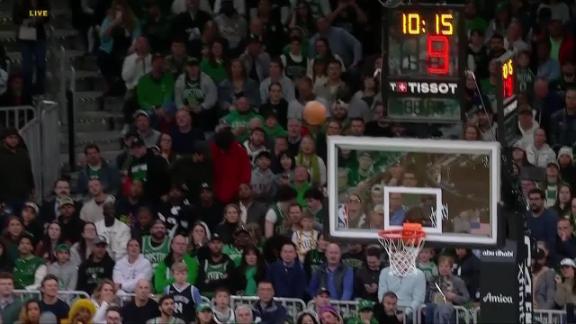 Baylor Scheierman drills deep 3-pointer vs. Brooklyn Nets