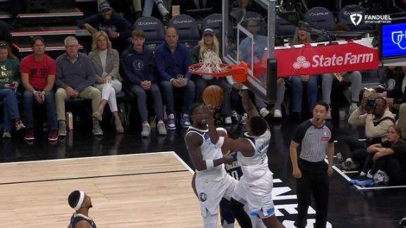 Anthony Edwards takes flight for alley-oop slam