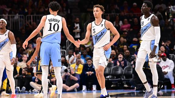 Aussie star Dyson Daniels headlines Atlanta Hawks' 124-115 win over Golden State Warriors to continue fine form.