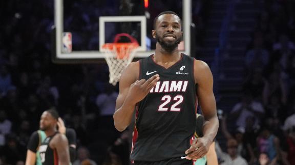 Andrew Wiggins goes off for a season-best 42 points, leading the Heat to a win over the Hornets.
