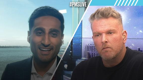 Shams Charania joins Pat McAfee to report on Glen Taylor selling the Timberwolves to Alex Rodriguez and Marc Lore.