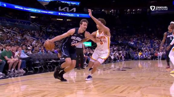 Franz Wagner gets up for the beautiful dunk