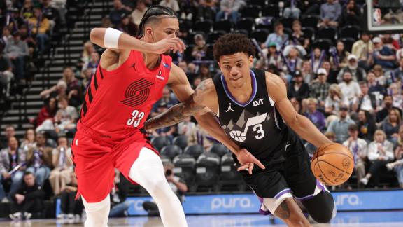 Keyonte George and Kyle Filipowski star in overtime as the Jazz beat the Trail Blazers for just their second win in their last 21 games.