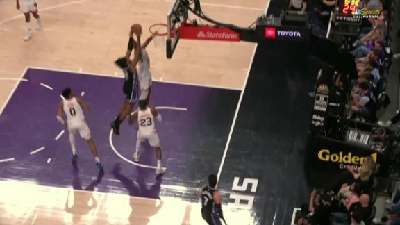 Issac Jones' crashes the boards with a high flying putback slam vs. Phoenix.