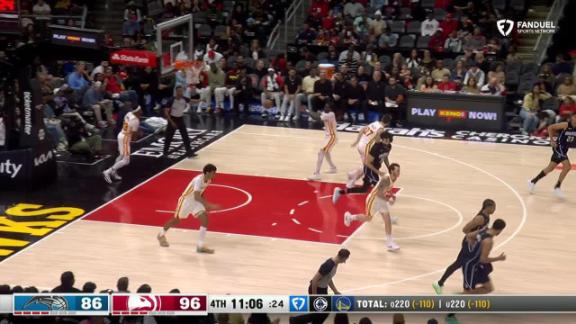 Goga Bitadze gets the putback dunk to go