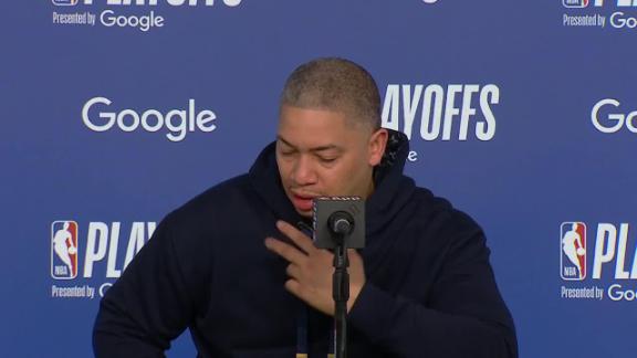 Clippers coach Tyronn Lue credits his team for tying the series 3-3 with the Nuggets.