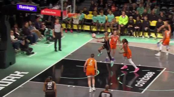 Natasha Cloud scores first basket in a Liberty jersey
