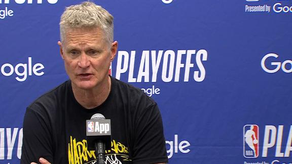 Warriors coach Steve Kerr talks about the playoff experience Brandin Podziemski and Jonathan Kuminga gained in the series against the Timberwolves.