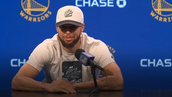 Steph Curry shares his emotions after being on the sideline for the Warriors' playoff defeat to the Wolves and his plan to return if Golden State had forced a Game 6.