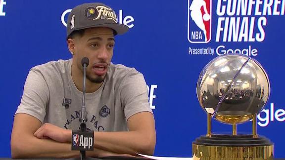 Tyrese Haliburton expresses his gratitude to the Pacers organization for taking a chance on him.