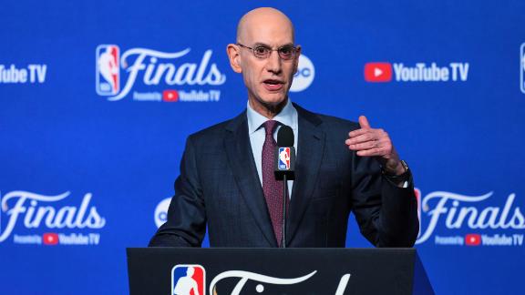 Adam Silver talks to reporters about what expansion would mean for the NBA.