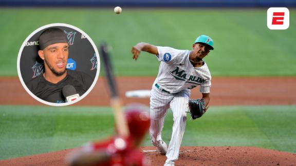 Eury Perez - Lanzador Abridor de Miami Marlins - - ESPN (PA)
