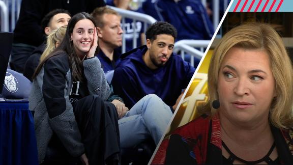 Ramona Shelburne discusses the connection between Tyrese Haliburton and Caitlin Clark and how they've supported each other on and off the court.