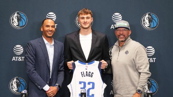 Cooper Flagg lays out his expectations after being drafted by the Dallas Mavericks