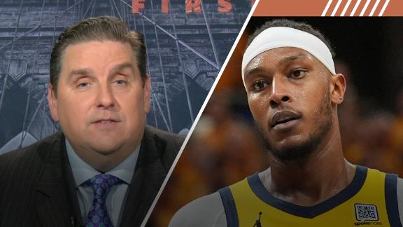 Brian Windhorst reacts to the "stunning turn of events" that sees Myles Turner leaving the Pacers and heading to the Bucks.