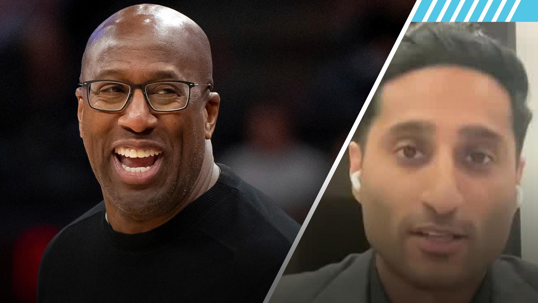 Shams Charania joins "The Pat McAfee Show" and breaks the news that Mike Brown is expected to be the New York Knicks next head coach.






