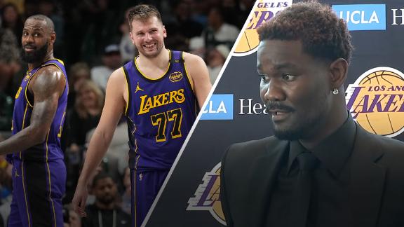 Newest Laker Deandre Ayton explains why he chose to play for the Lakers and how he will fit in with LeBron James and Luka Doncic.