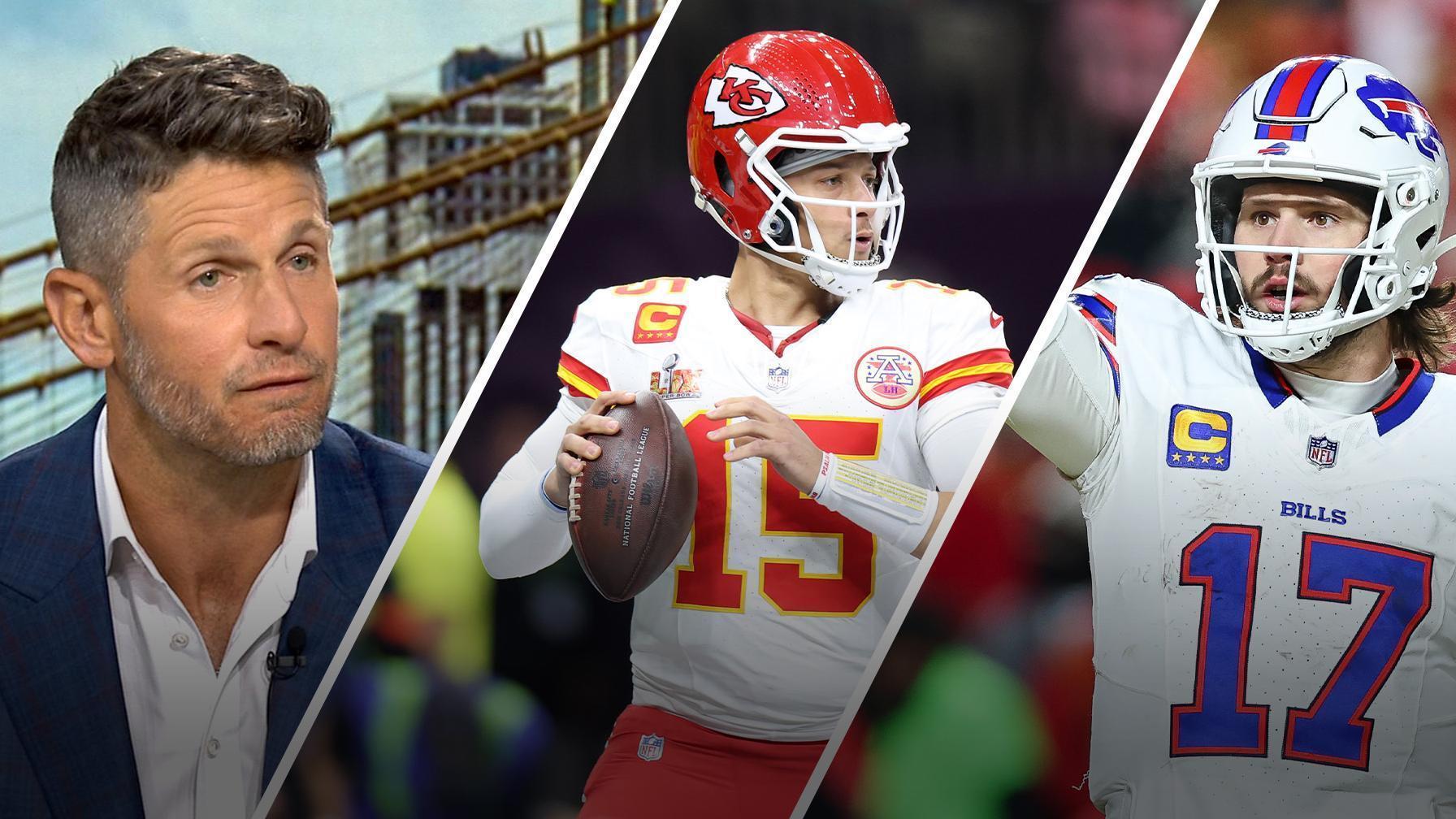 Dan Orlovsky highlights how small the gap is between Patrick Mahomes and Josh Allen among the best quarterbacks in the NFL.