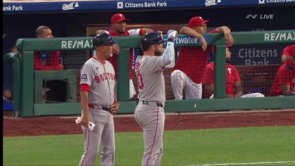フィリーズは3-2で、10日にロードされたベースとのキャッチャーの干渉コールでボストンにウォークオフ勝利を収めます