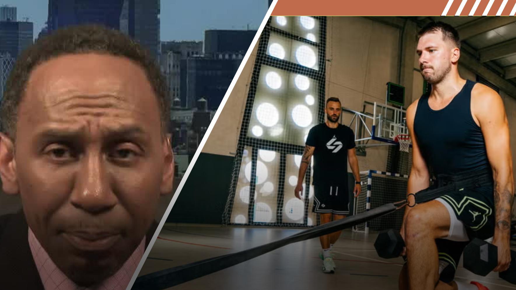 Stephen A Smith applauds Luka Doncic's focus on fitness but points out the true test will be maintaining it and delivering results on the court.